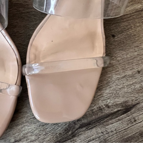 Clear two-strap nude wedges - Picture 10 of 10